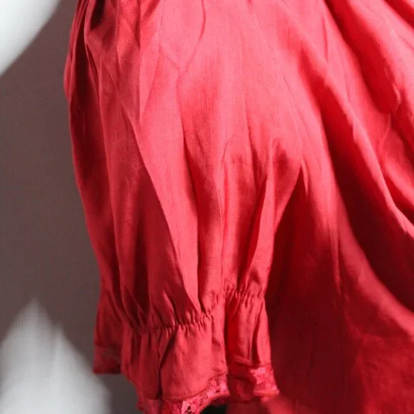 NWT red Scarlett Darkness Corset Blouse - 2XL (F21) - Picture 3 of 8